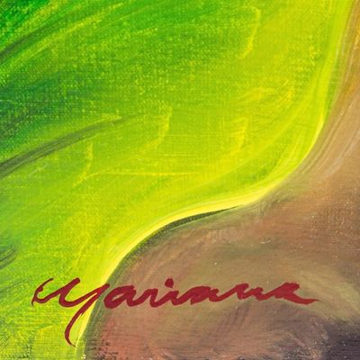 Alternate image for Signed Realistic Oil Painting of Red Tulips and Lilies Red Tulips with Calla Lilies