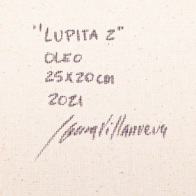 Alternate image for Original Virgin Mary Painting on Canvas Mary, Mother of Jesus