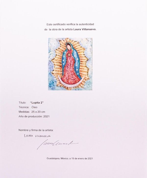 Alternate image for Original Virgin Mary Painting on Canvas Mary, Mother of Jesus