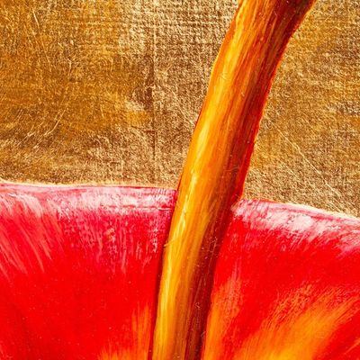 Alternate image for Signed Realistic Oil Painting of a Red Apple An Apple