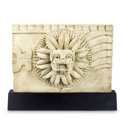 Alternate image for Aztec Feathered Serpent Deity Sculpture with Stand Quetzalcoatl