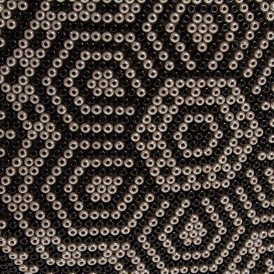 Alternate image for Huichol Beaded Starburst Skull Figurine Huichol Starburst