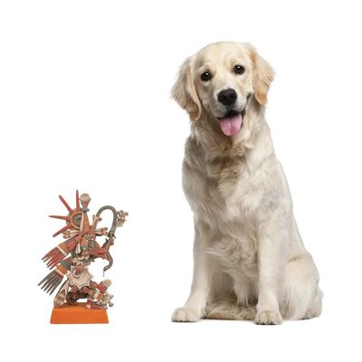 Alternate image for Signed Ceramic Sculpture of an Ancient Aztec Deity Aztec God Quetzalcoatl