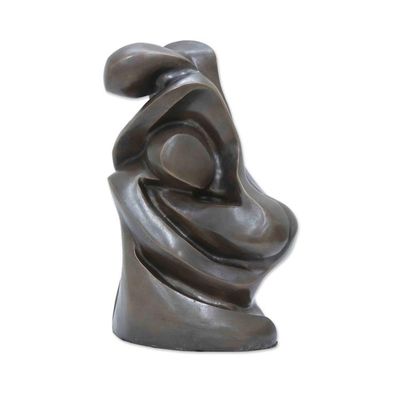 Alternate image for Bronze Abstract Woman Figure with White Marble Base Origins with White Marble Base