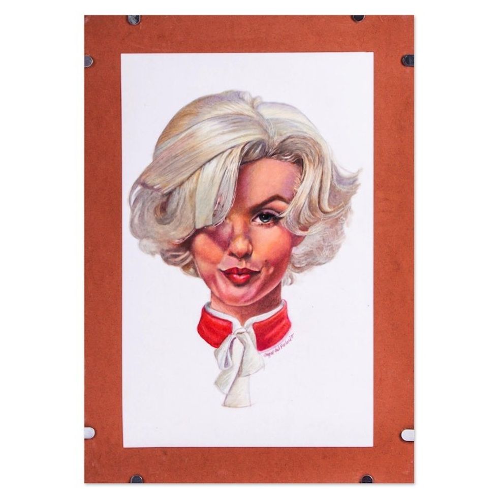 Signed and Mounted Portrait of Marilyn Monroe from Mexico 'Forever Marilyn'