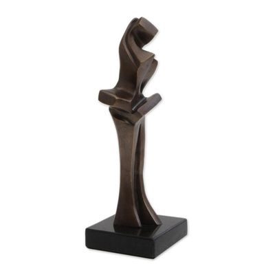 Alternate image for Signed Abstract Bronze Dancer Sculpture from Brazil Dancer