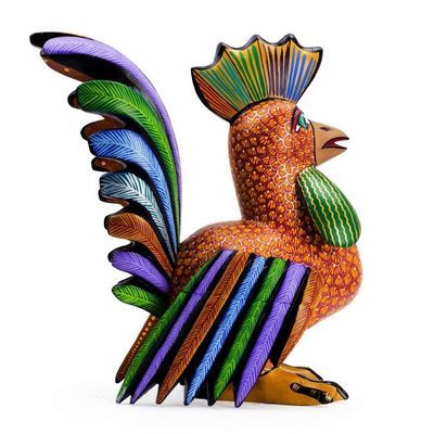 Alternate image for Rooster Alebrije Sculpture from Mexico Proud Rooster