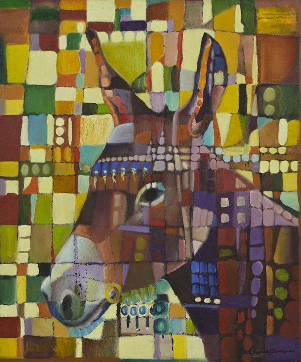 Alternate image for Original Signed Painting of a Baby Burro Little Burro
