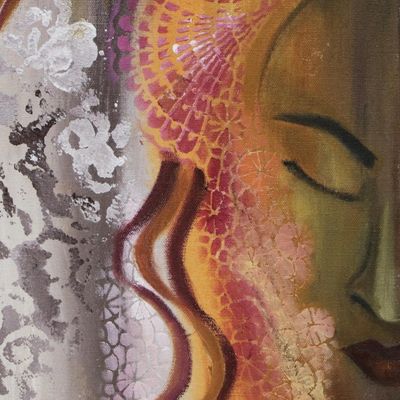 Alternate image for Expressionist Painting of Three Goddesses from Brazil Mystic Goddesses