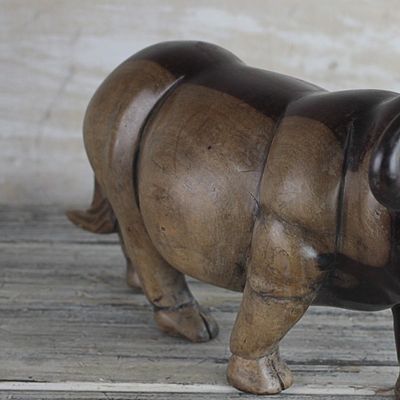 Alternate image for Ebony Wood Water Buffalo Sculpture from Ghana Lowing Water Buffalo