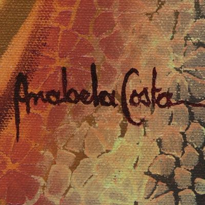 Alternate image for Expressionist Painting of Three Goddesses from Brazil Mystic Goddesses