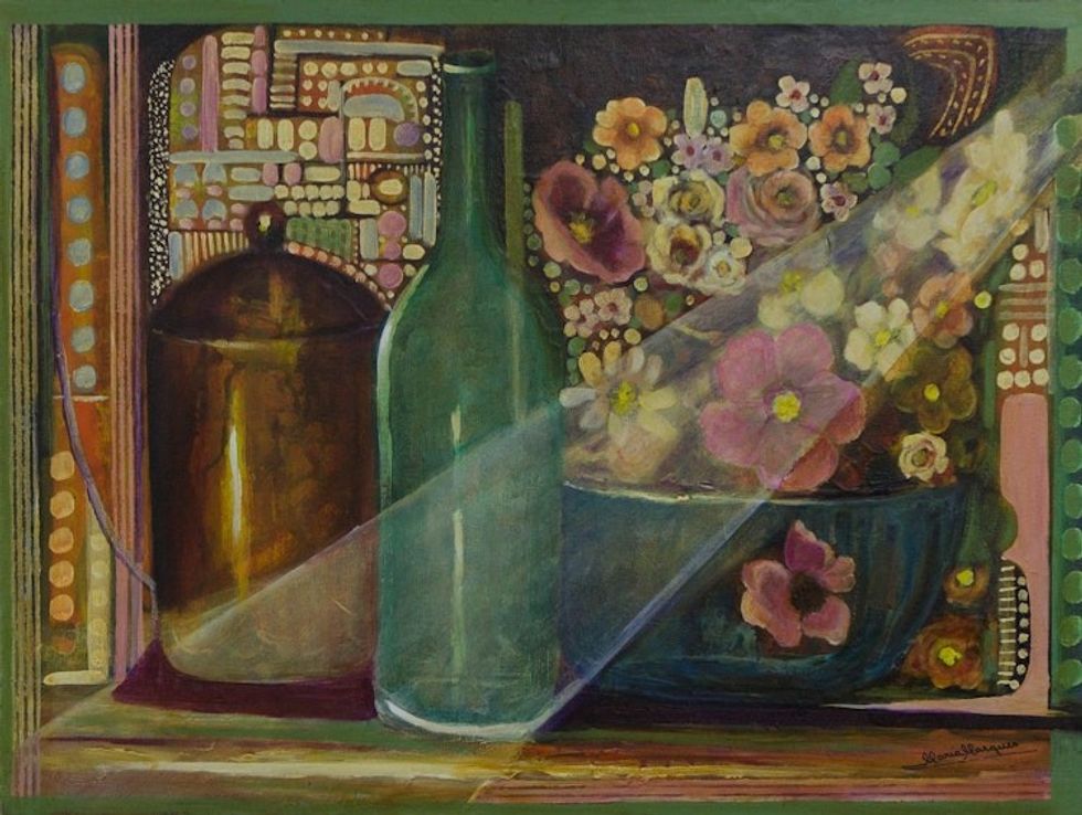 Original Signed Brazilian Still Life Painting 'Transparency'