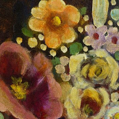 Alternate image for Original Signed Brazilian Still Life Painting Transparency