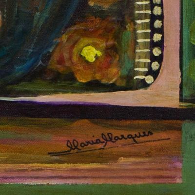 Alternate image for Original Signed Brazilian Still Life Painting Transparency