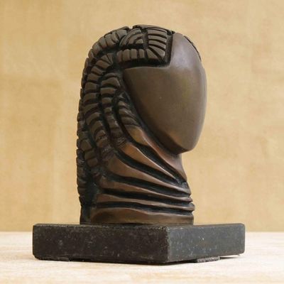 Alternate image for Oxidized Bronze Sculpture of African Heritage Woman Egyptian Woman