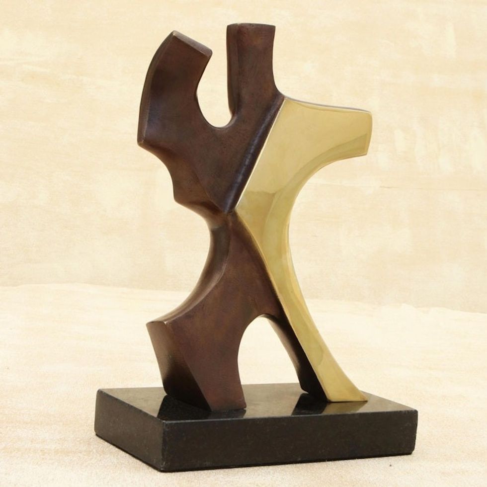 Abstract Bronze sculpture of a Man and Woman Dancing 'A Dancing Couple'