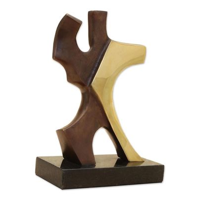 Alternate image for Abstract Bronze sculpture of a Man and Woman Dancing A Dancing Couple