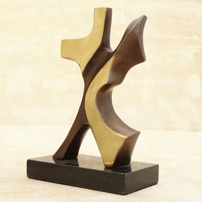 Alternate image for Abstract Bronze sculpture of a Man and Woman Dancing A Dancing Couple