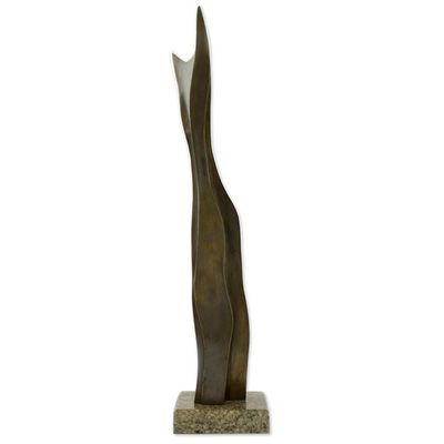 Alternate image for Bronze Sculpture of Mermaids Tail on Granite Base Mermaids Dive