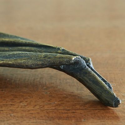 Alternate image for Bronze Palm Leaf Sculpture from Brazil Areca Palm Leaf