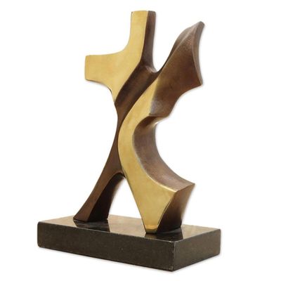 Alternate image for Abstract Bronze sculpture of a Man and Woman Dancing A Dancing Couple
