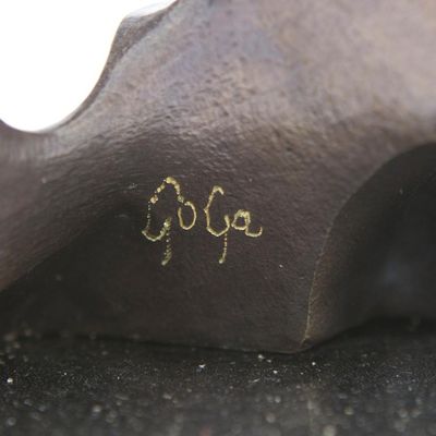 Alternate image for Couple in Love Abstract Sculpture Bronze on Granite Happiness