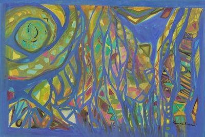 Alternate image for Brazilian Abstract Landscape Painting Marshland III