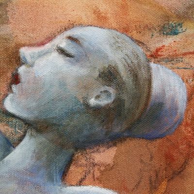 Alternate image for Signed Expressionist Painting of a Ballet Dancer from Brazil Simply Free