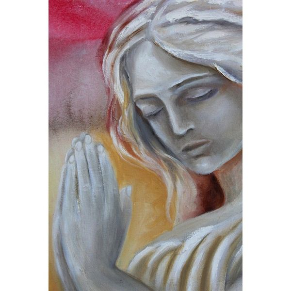 Alternate image for Signed Surrealist Painting of a Young Woman from Brazil The Vestal