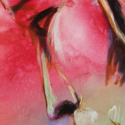 Alternate image for Signed Expressionist Painting of Sugarloaf Hill from Brazil Blessing