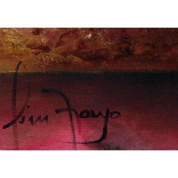 Alternate image for Signed Surrealist Painting of a Young Woman from Brazil The Vestal