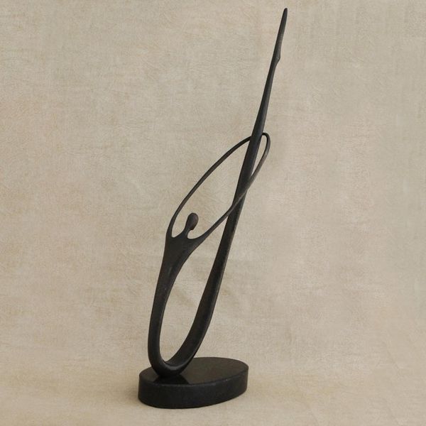 Alternate image for Bronze Sculpture on Granite Base from Brazil Bambole