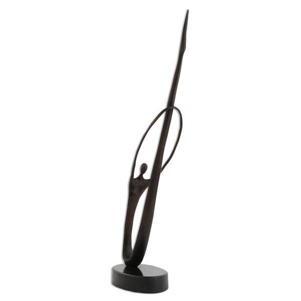 Alternate image for Bronze Sculpture on Granite Base from Brazil Bambole