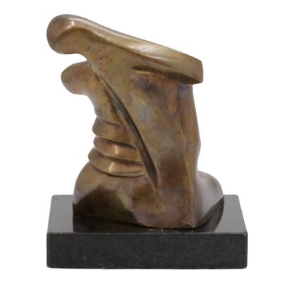 Alternate image for Abstract Bronze Sculpture with Granite Base from Brazil Metamorphosis