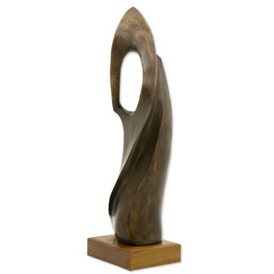 Alternate image for Large Abstract Sugar Loaf Hill Bronze Sculpture with Stand Sugar Loaf Hill