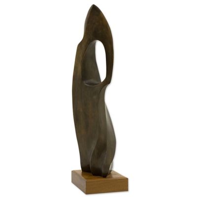 Alternate image for Large Abstract Sugar Loaf Hill Bronze Sculpture with Stand Sugar Loaf Hill