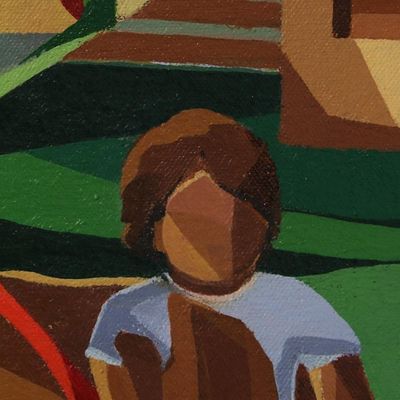 Alternate image for Original Acrylic Family Painting Happy Family II