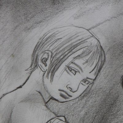 Alternate image for Signed Charcoal Drawing of Seamstresses from Brazil The Seamstresses