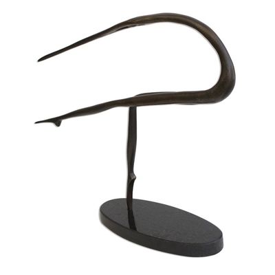 Alternate image for Signed Bronze Sculpture of Dancer Concave Movement III