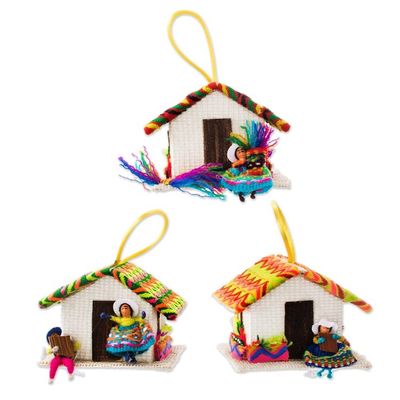 Alternate image for Peru Handmade Christmas Tree Ornament Se Andean Houses