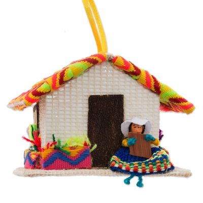 Alternate image for Peru Handmade Christmas Tree Ornament Se Andean Houses