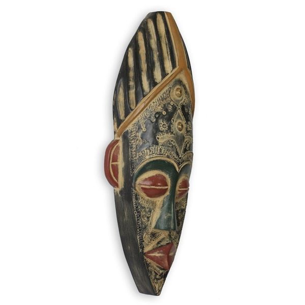 Alternate image for Ghanaian Handcrafted African Mask Honesty