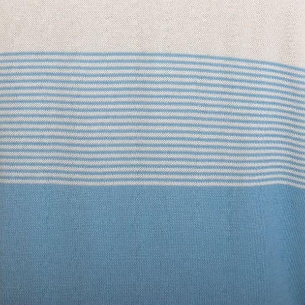 Alternate image for Mens Striped Pima Cotton Sweater Cool Horizons