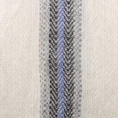 Alternate image for Handwoven 100 Baby Alpaca Wrap Scarf in Alabaster from Peru Elegant Accent