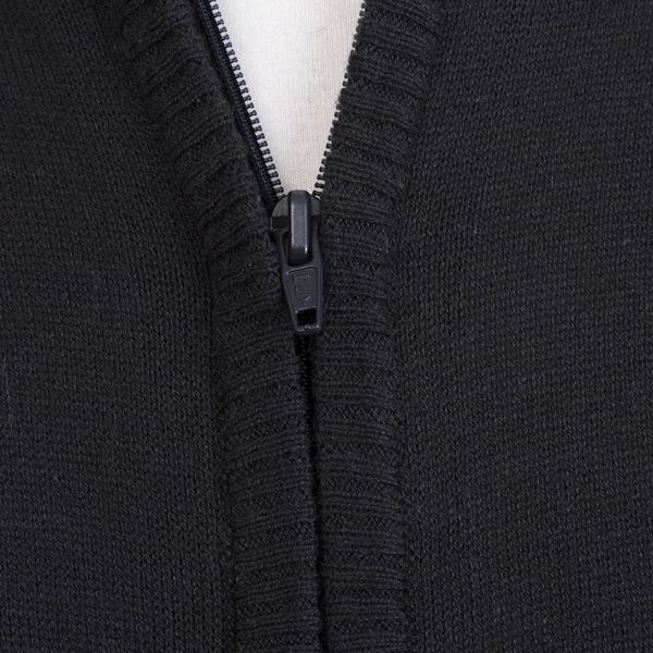 Alternate image for Black Cotton Blend Mens Hoodie Sweater Licorice Black Adventure