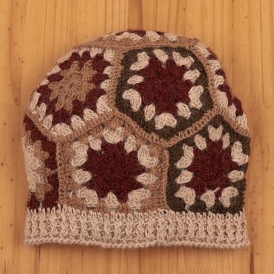 Alternate image for Artisan Crocheted 100 Alpaca Hat Afghan Charm