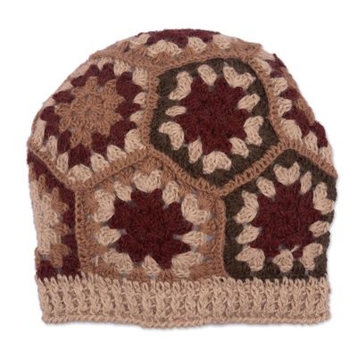 Alternate image for Artisan Crocheted 100 Alpaca Hat Afghan Charm