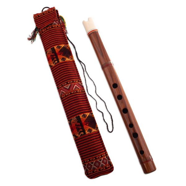 Alternate image for Fair Trade Peruvian Quena Flute with Case Song of the Andes