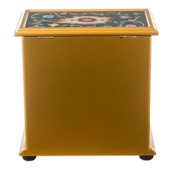 Alternate image for Earth-Toned Reverse Painted Glass Jewelry Chest Earth Splendor