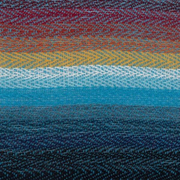 Alternate image for Hand Woven 100 Alpaca Wool Scarf in Rainbow Colors Pastoruri Rainbow